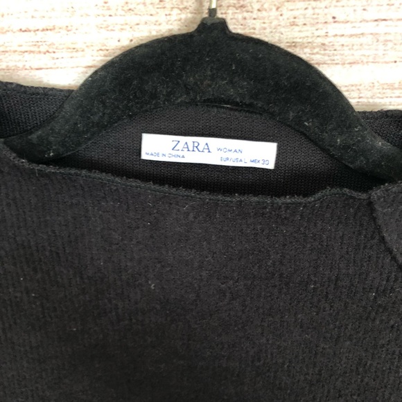 Zara Black Embellished Mock Neck Sweater - Picture 3 of 4